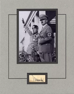 Benito Mussolini autograph