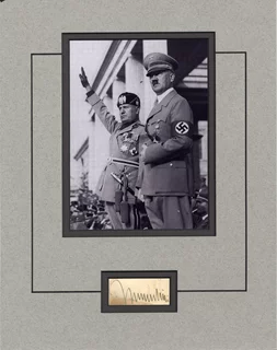 Benito Mussolini autograph