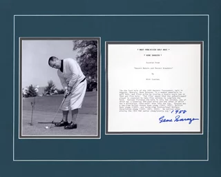 Gene Sarazen autograph