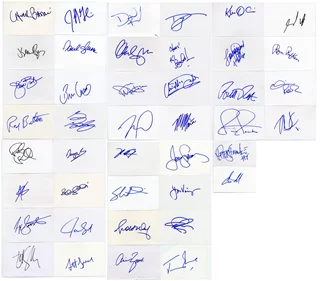 Actor Signature Card Lot autograph