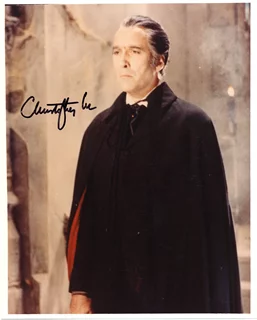 Christopher Lee autograph