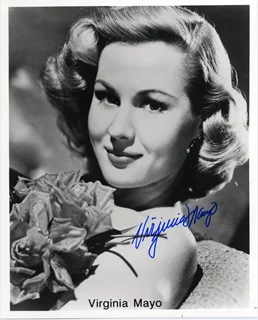 Virginia Mayo autograph