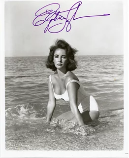 Elizabeth Taylor autograph