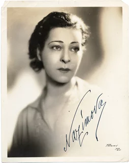 Alla Nazimova autograph