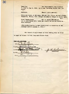 Thomas Edison autograph