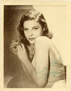 Martha Raye autograph