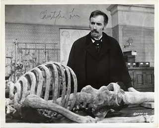Christopher Lee autograph