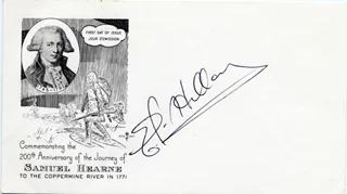 Sir Edmund Hillary autograph