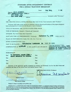 Hans Conried autograph