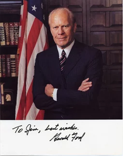 Gerald Ford autograph