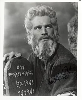 Charlton Heston autograph