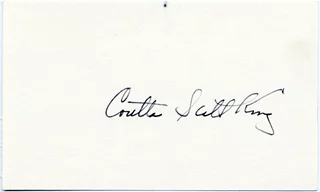 Coretta Scott King autograph
