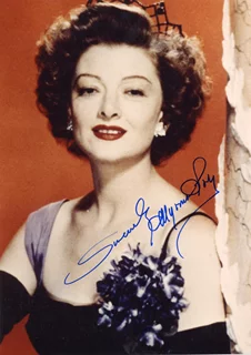 Myrna Loy autograph