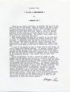 Harper Lee autograph