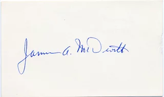 James A. McDivitt autograph