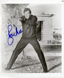 Roger Moore autograph