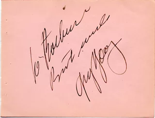 Gig Young autograph