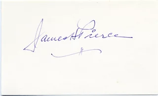James H. Pierce autograph