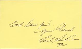 Carl Perkins autograph