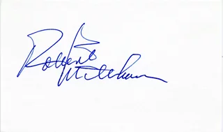 Robert Mitchum autograph