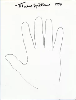 Mickey Spillane autograph