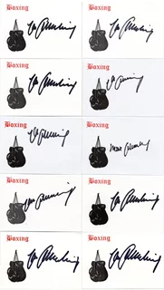 Max Schmeling autograph