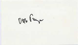 Otto Preminger autograph