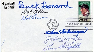 Baseball Hall Of Famers autograph