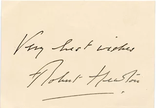 Robert Newton autograph