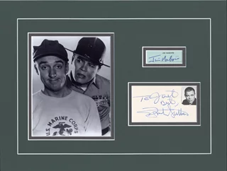 Jim Nabors & Frank Sutton autograph
