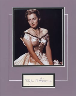 Olivia DeHavilland autograph