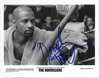 Denzel Washington autograph