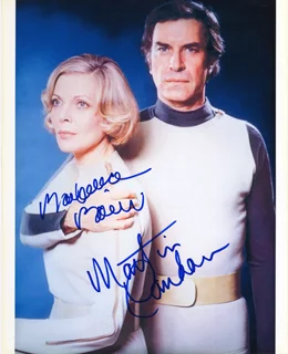 Barbara Bain & Martin Landau autograph