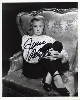 June Allyson autograph