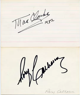 Rory Calhoun & Mae Clarke autograph