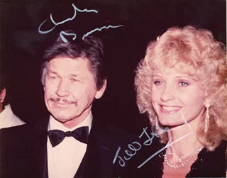 Charles Bronson & Jill Ireland autograph