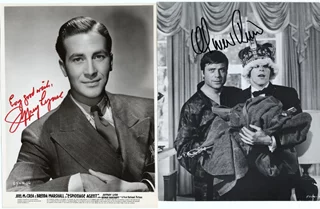 Jeffrey Lynn & Oliver Reed autograph