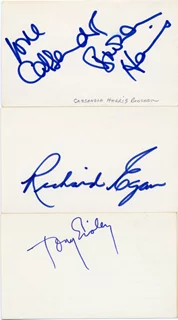 Actor Signature Card Lot 2 autograph