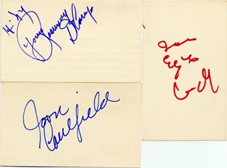 Actor Signature Card Lot 5 autograph