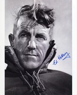 Sir Edmund Hillary autograph