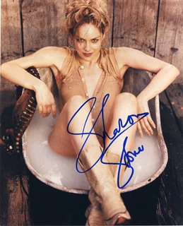 Sharon Stone autograph
