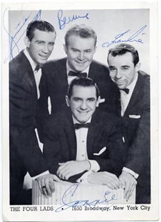 The Four Lads autograph