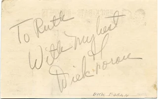 Dick Foran autograph