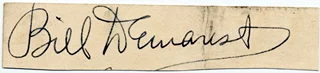 William Demarest autograph