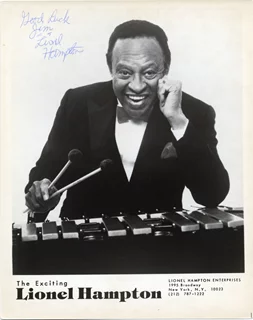 Lionel Hampton autograph