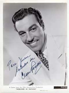 Cesar Romero autograph