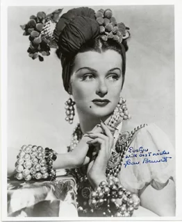Joan Bennett autograph