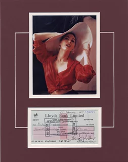 Ava Gardner autograph