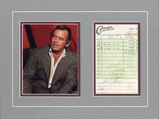 David Janssen autograph