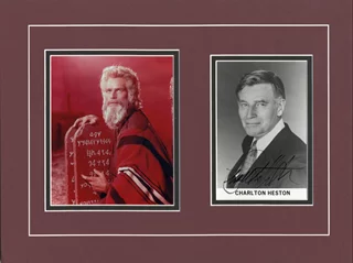 Charlton Heston autograph